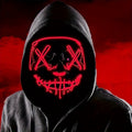 Mannen's Engeleng LED Halloween Masker | Verlichte Anonieme Cosplay 0