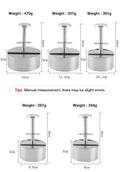Manual Stainless Steel Burger Press for Easy Patty Shaping 0