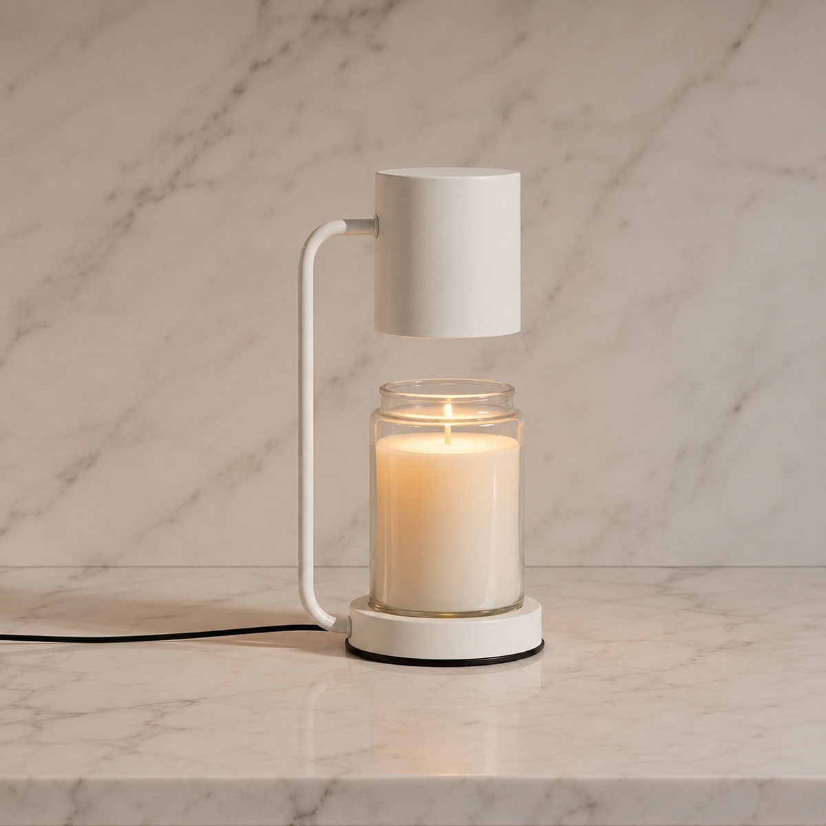 Maple Candle Warmer Lamp with Adjustable Timer, Dimmer, and Ambient Light 5
