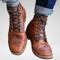 Men’s Boots Work Outdoor Ankle Lace Up Vintage Rugged Footwear 0