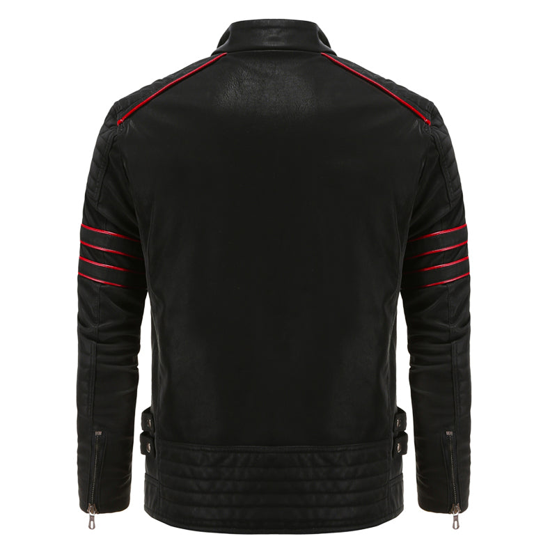 Men's Durable PU Leather Jacket – Waterproof, Scratch-Resistant, Stylish Fit 2