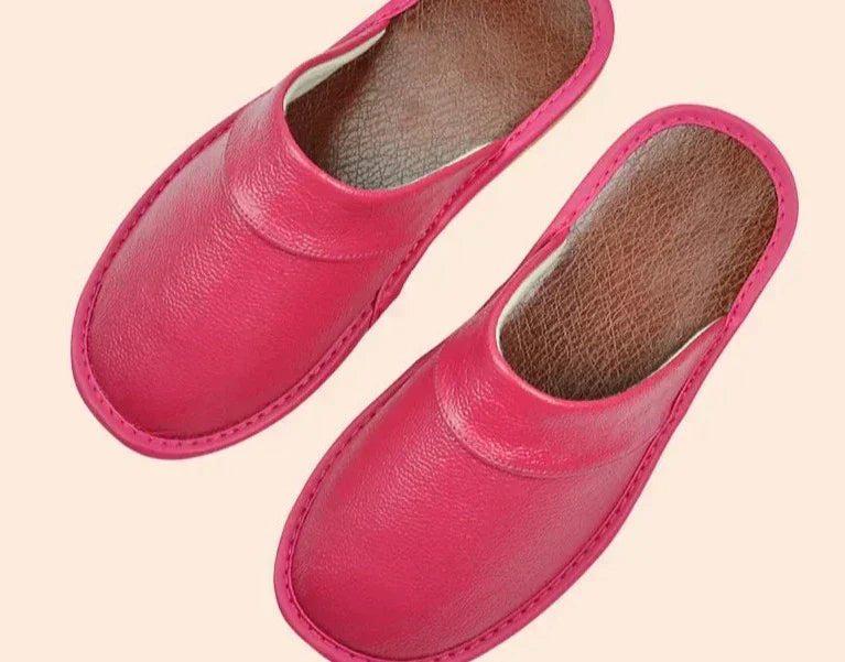 Men's Leather Moccasin Slippers - Durable, Warm Indoor Footwear for Comfort 6
