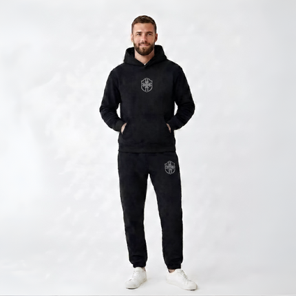 Men's Tracksuit Hooded Full Body Suit Sleepwear Design 8