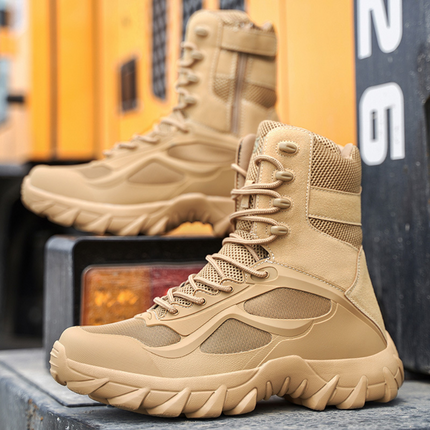 Men’s Work Boots Tactical Ankle Support Outdoor Footwear 2