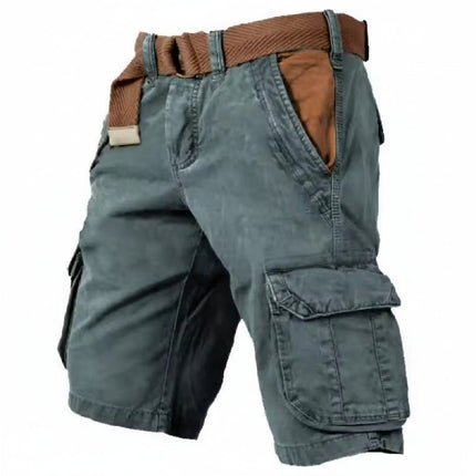 Mens Cargo Shorts Outdoor Utility Multi Pocket Design Outdoor Shorts 5