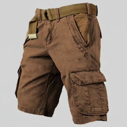 Mens Cargo Shorts Outdoor Utility Multi Pocket Design Outdoor Shorts 7