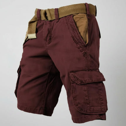 Mens Cargo Shorts Outdoor Utility Multi Pocket Design Outdoor Shorts 8