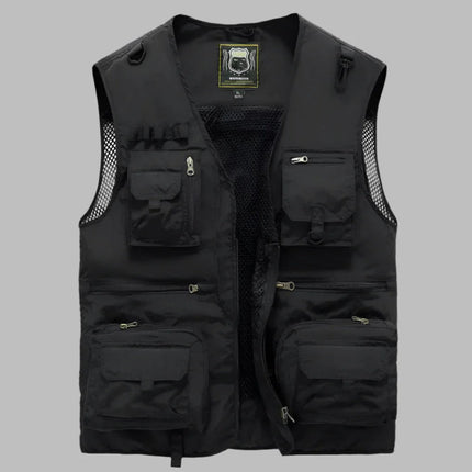 Mens Summer Vest Multi Pocket Outdoor | Travel Vest 1