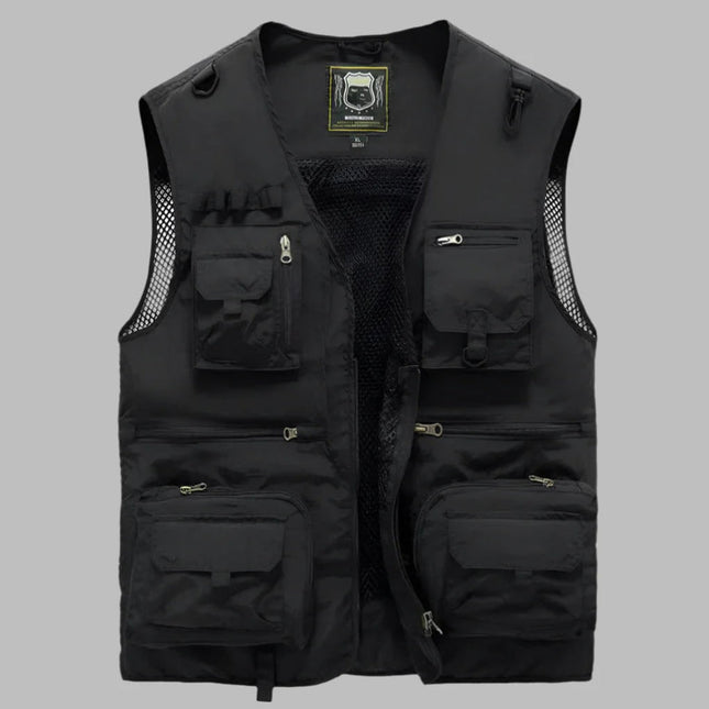 Mens Summer Vest Multi Pocket Outdoor | Travel Vest 1