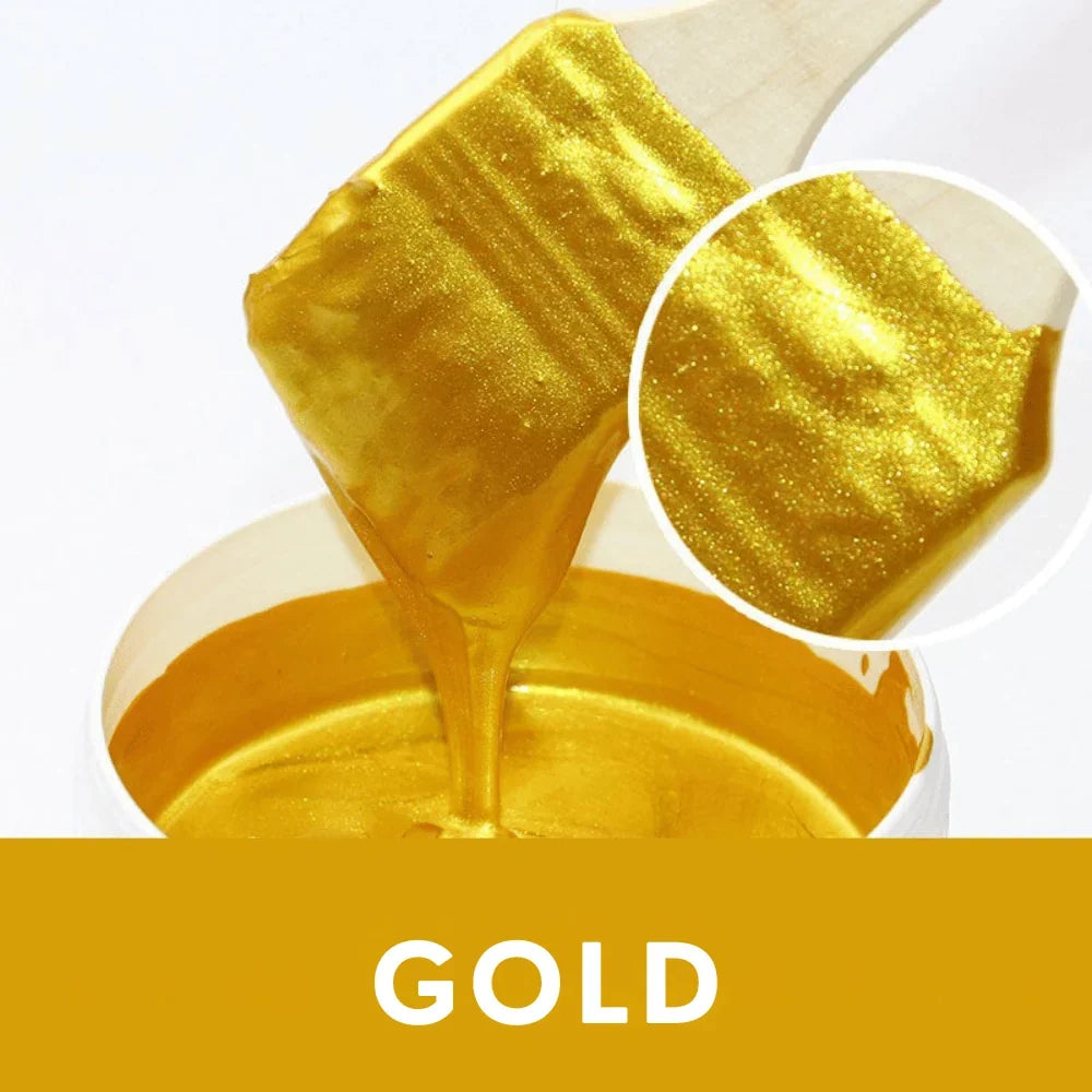 Metallic leaf paint