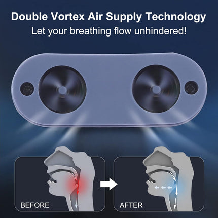 Portable Airflow Device – Compact, Silent Micro Air-Pump with Comfortable Nose Design