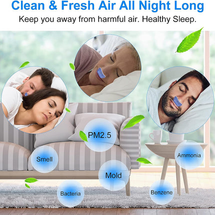 Portable Airflow Device – Compact, Silent Micro Air-Pump with Comfortable Nose Design