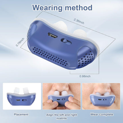 Portable Airflow Device – Compact, Silent Micro Air-Pump with Comfortable Nose Design