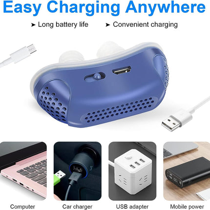 Portable Airflow Device – Compact, Silent Micro Air-Pump with Comfortable Nose Design