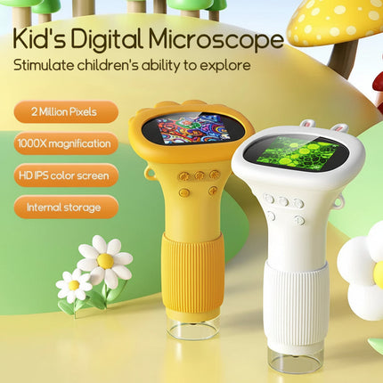 Microscope Kids Handheld 1000X Portable STEM Science Toy 6