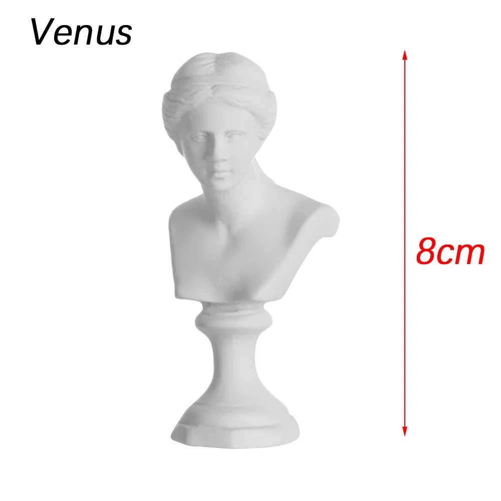 Mini Gipsbuste Portretten 5,5-7 cm voor Tekenpraktijk en Decoratie 10