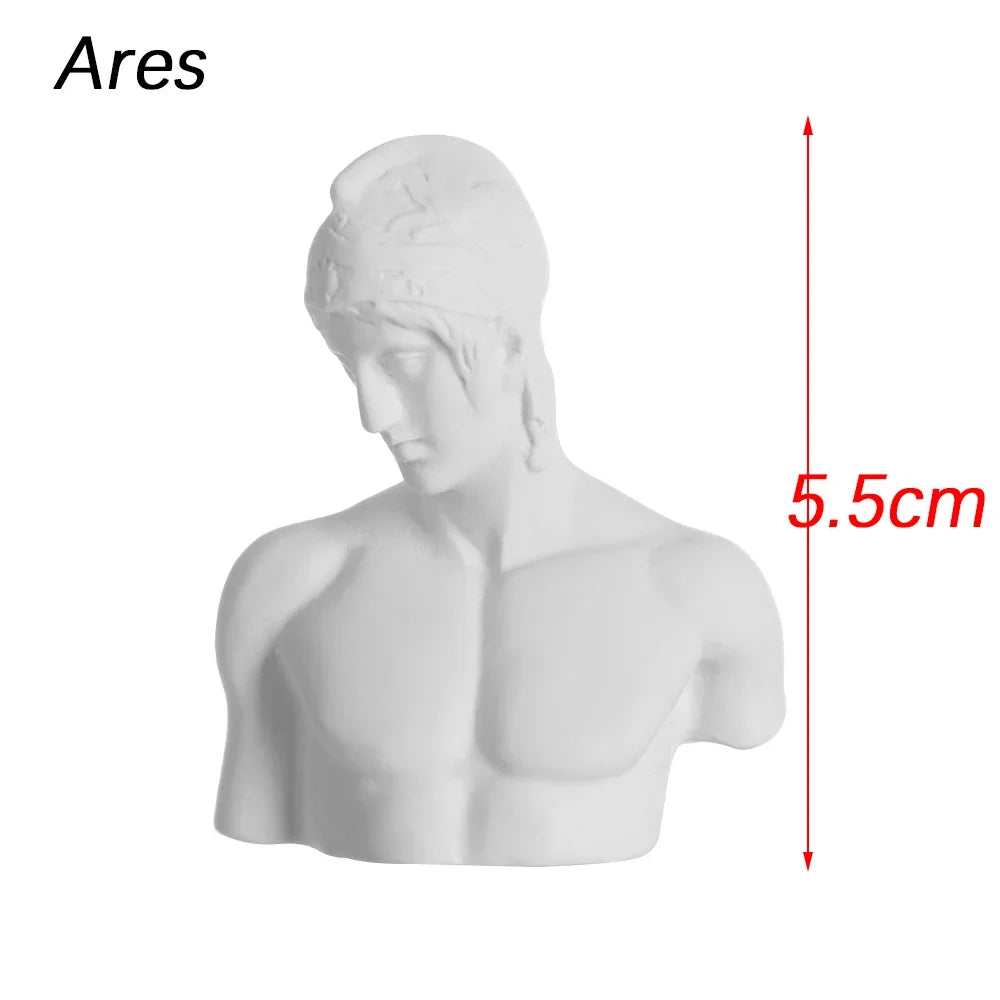Mini Gipsbuste Portretten 5,5-7 cm voor Tekenpraktijk en Decoratie 11