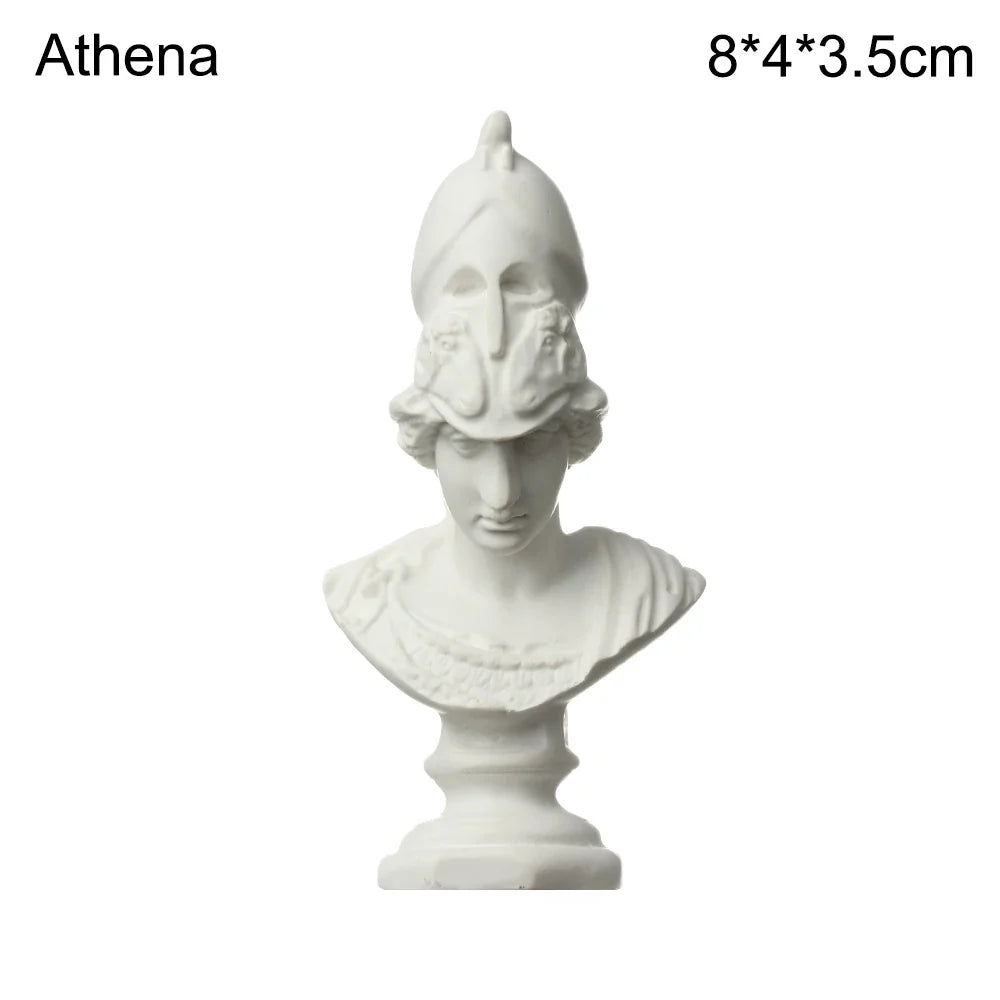 Mini Gipsbuste Portretten 5,5-7 cm voor Tekenpraktijk en Decoratie 15
