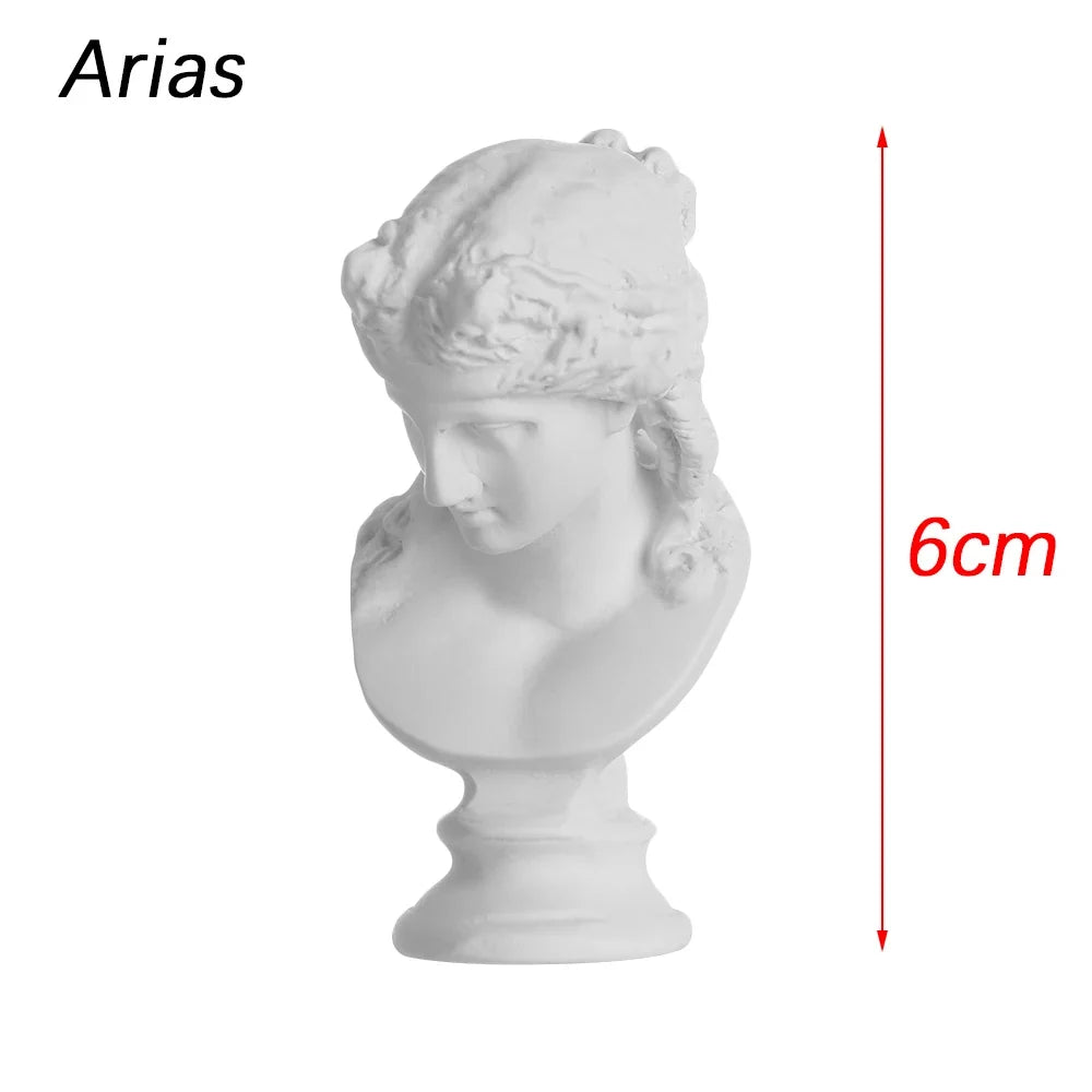 Mini Gipsbuste Portretten 5,5-7 cm voor Tekenpraktijk en Decoratie 18