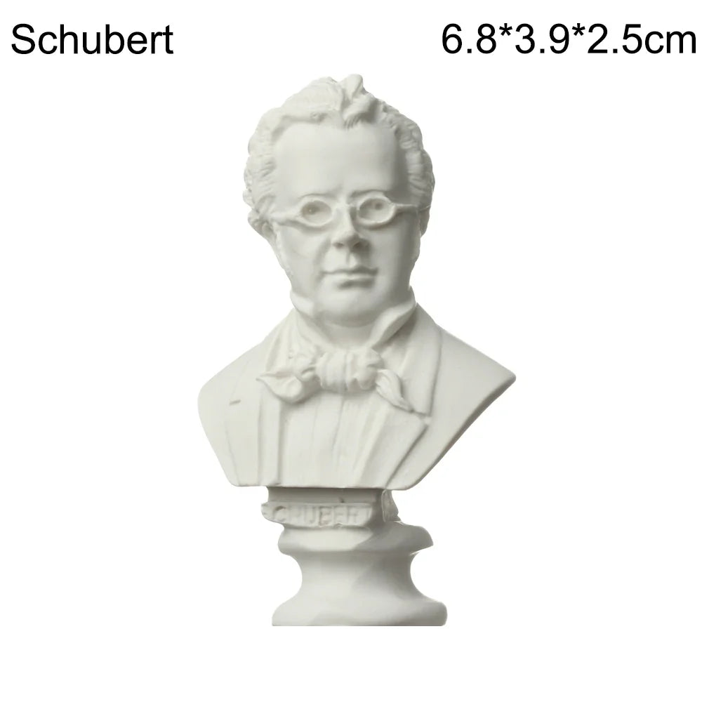 Mini Gipsbuste Portretten 5,5-7 cm voor Tekenpraktijk en Decoratie 24