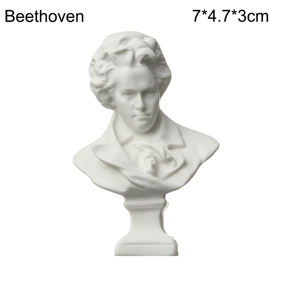 Mini Gipsbuste Portretten 5,5-7 cm voor Tekenpraktijk en Decoratie 25