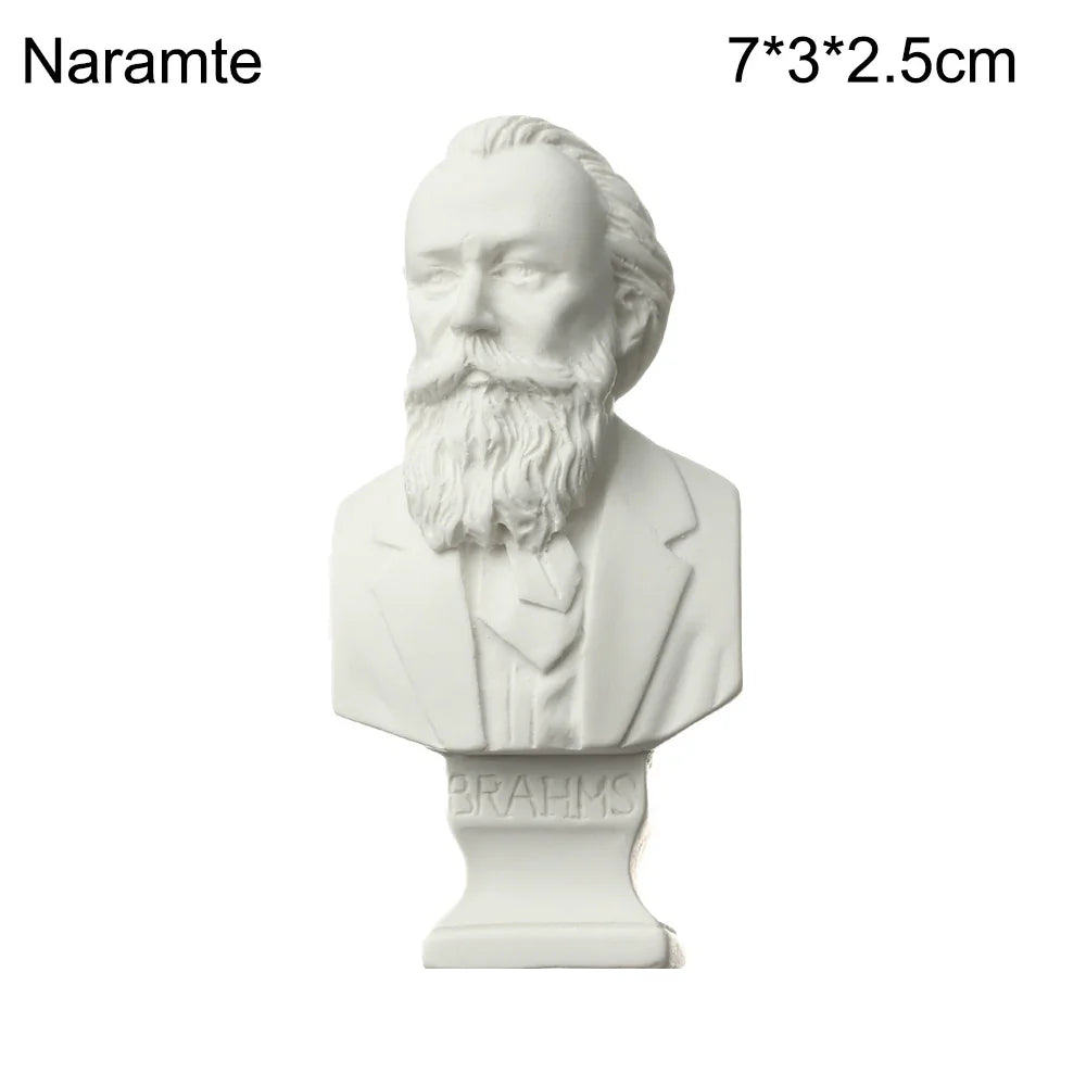 Mini Gipsbuste Portretten 5,5-7 cm voor Tekenpraktijk en Decoratie 27