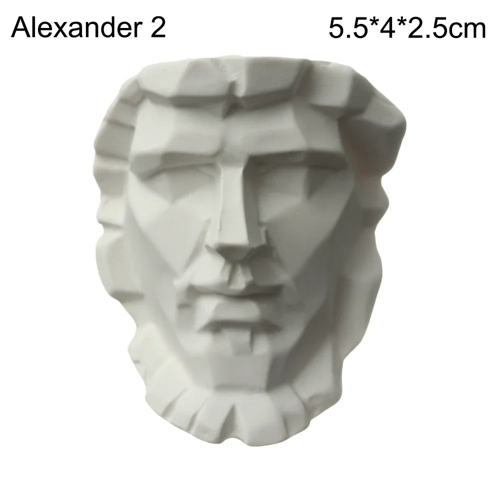 Mini Gipsbuste Portretten 5,5-7 cm voor Tekenpraktijk en Decoratie 29