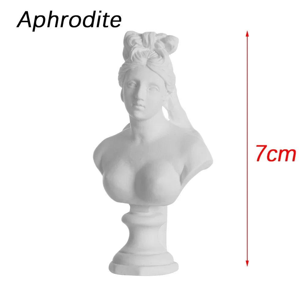 Mini Gipsbuste Portretten 5,5-7 cm voor Tekenpraktijk en Decoratie 35