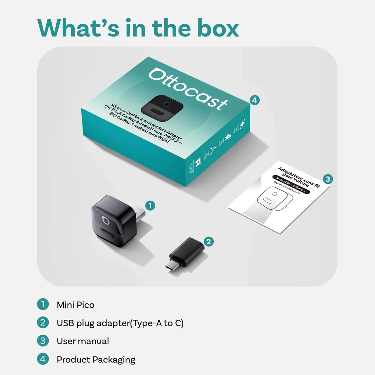 Mini Pico Next-Gen Wireless CarPlay Android Auto adapter 7