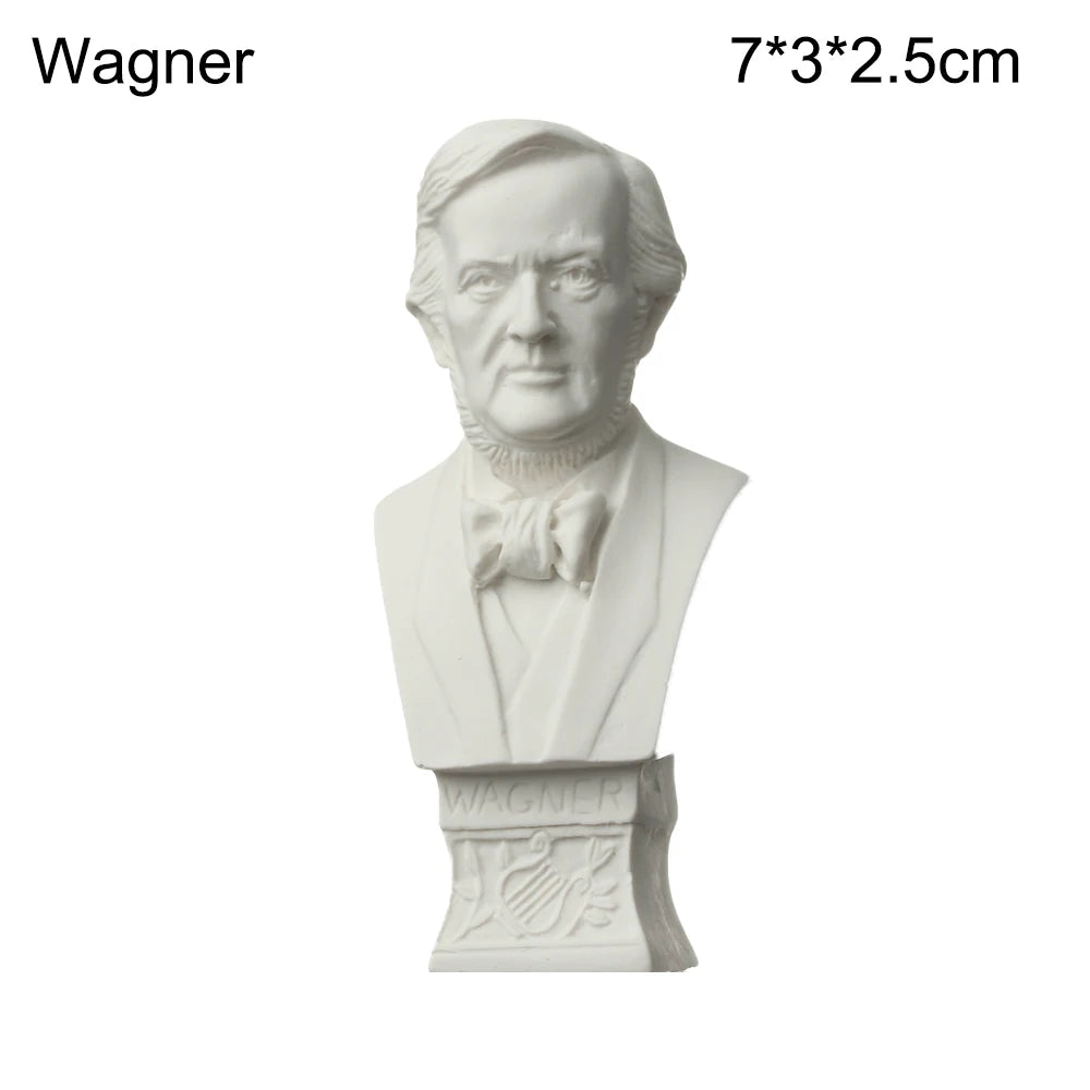 Miniatur-Gipsbüste, weiß – Odyssee-Büste, Geschenkidee für die Wohnungsdekoration 24