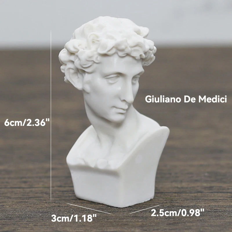 Miniaturbüste der griechischen Mythologie – Hermes-Büste als Dekorationsgeschenk 15