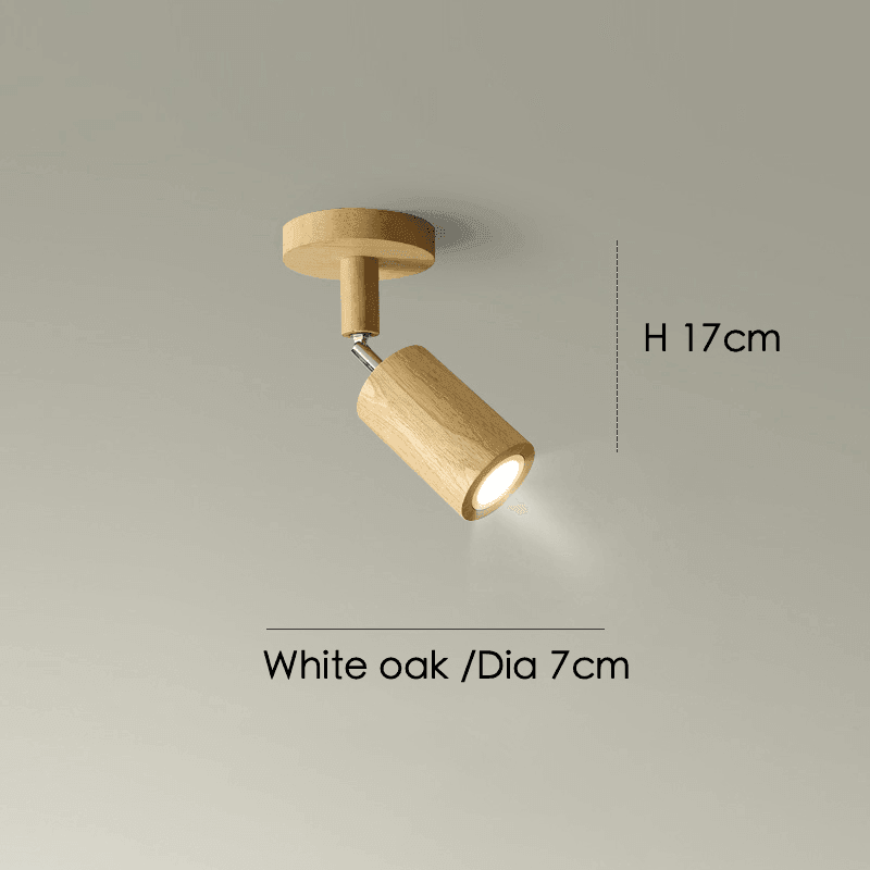 Minimalistische Houten Plafondlamp met Modulair Design 0