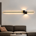 Applique murale LED – Design linéaire minimaliste, lumière douce indirecte et structure métallique moderne