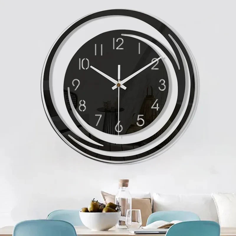 Modern Black Wall Clock in Acrylic - ScandiTime 3