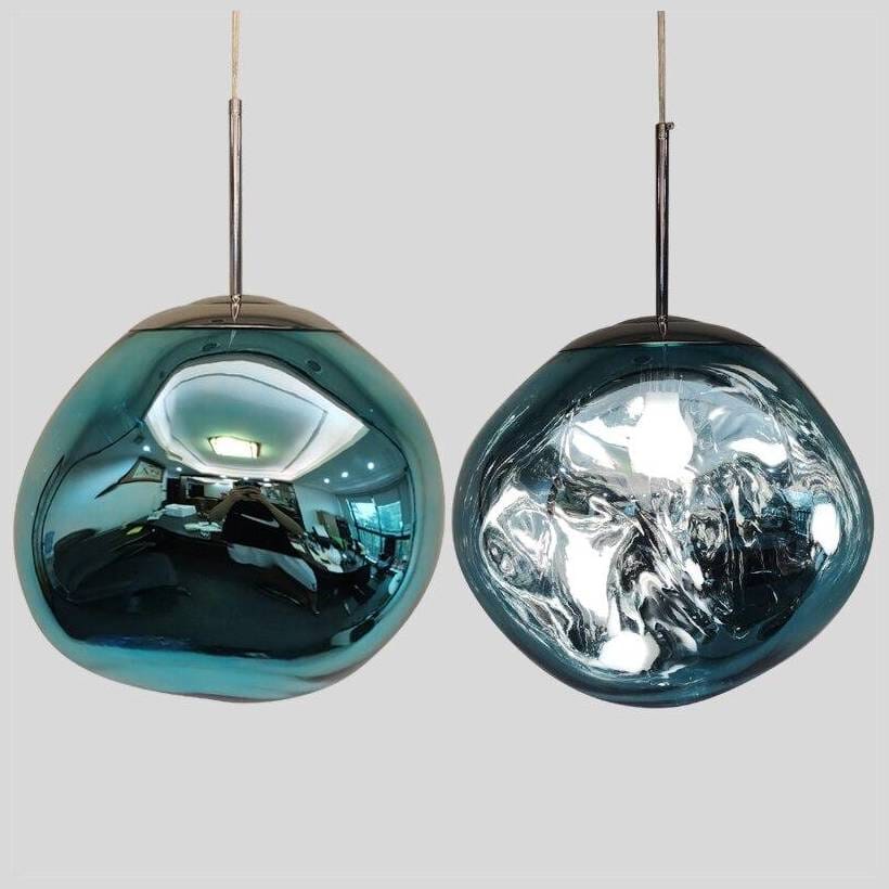 Mirrored pendant light