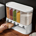Multi-Compartment Kitchen Grain Storage Container | Airtight Pantry Organiser with Flip-Top Lid 1