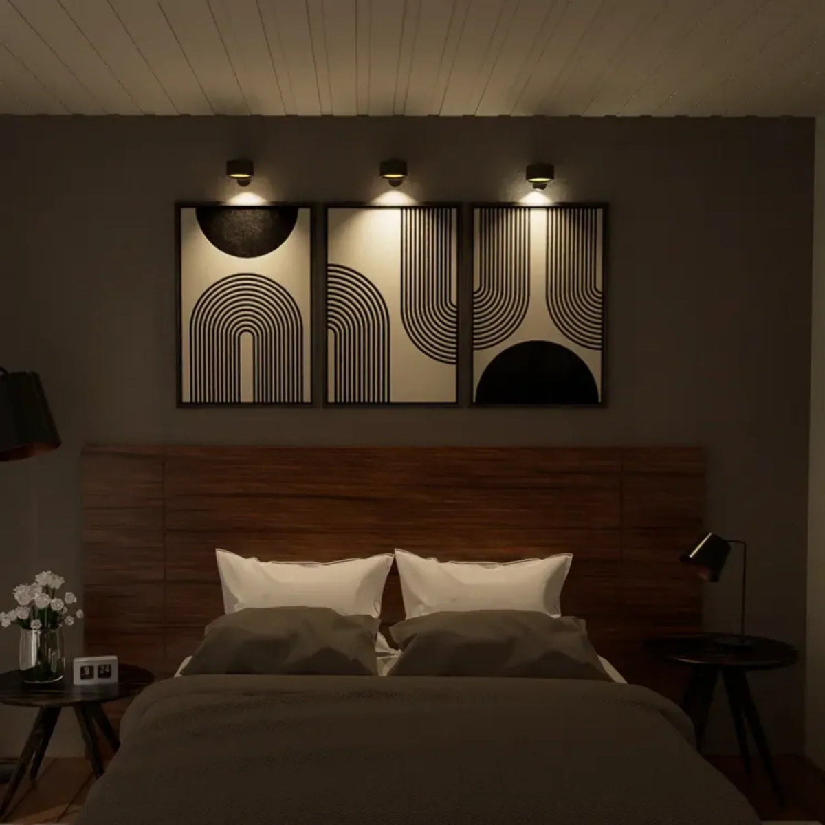 Multifunctionele Draadloze Wandlamp Oplaadbaar & Dimbaar met 360° Rotatie 6