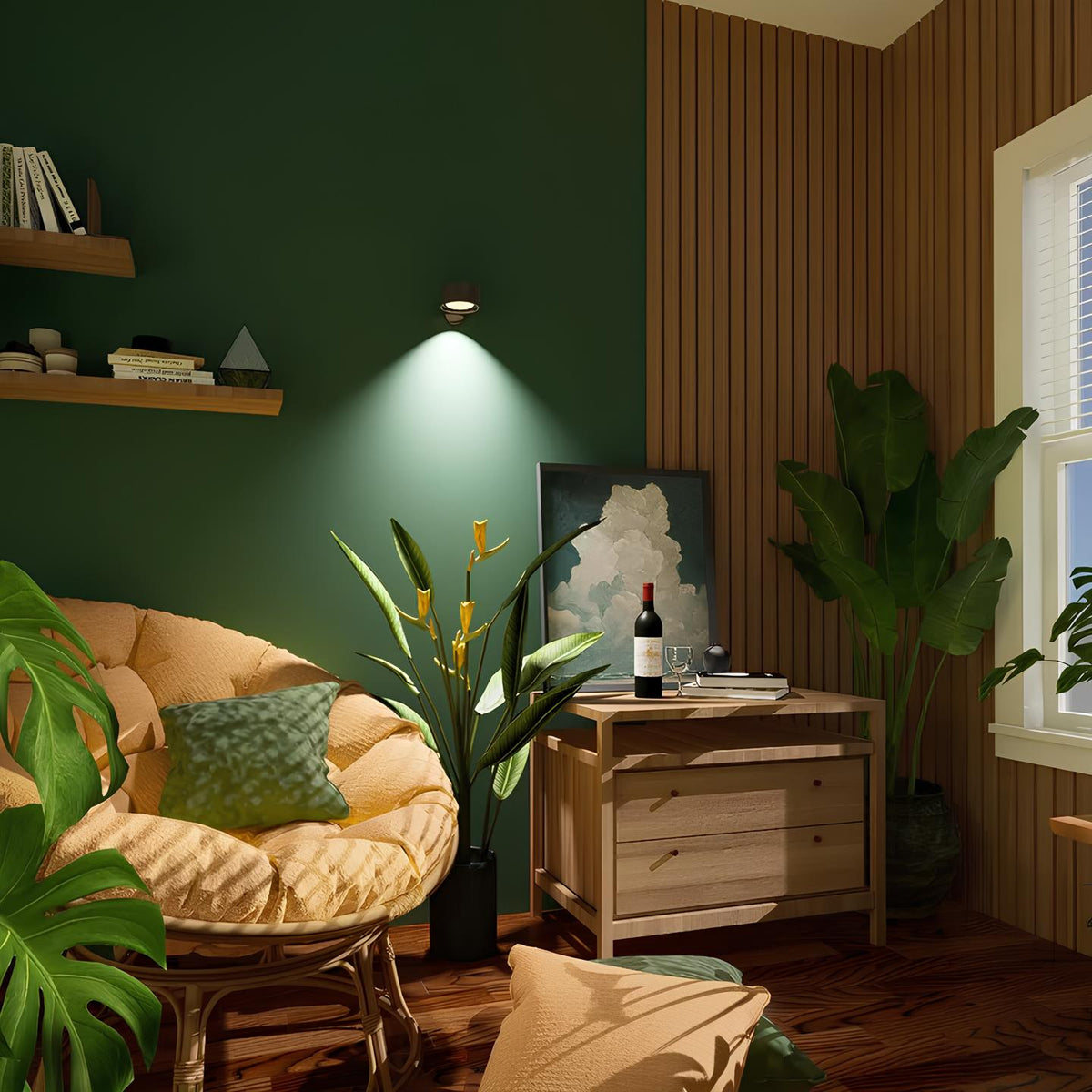 Multifunctionele Draadloze Wandlamp Oplaadbaar & Dimbaar met 360° Rotatie 7