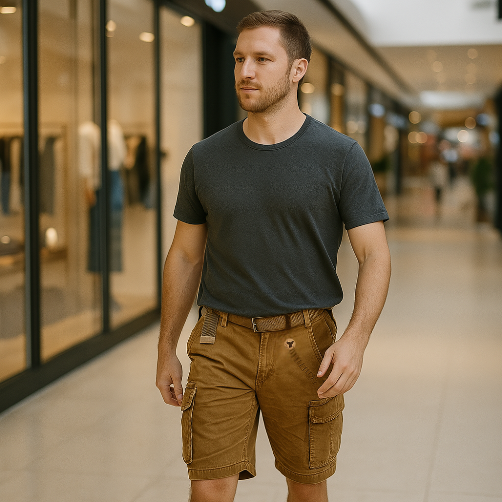 Short cargo – design en coton durable avec multiples poches pour un usage quotidien