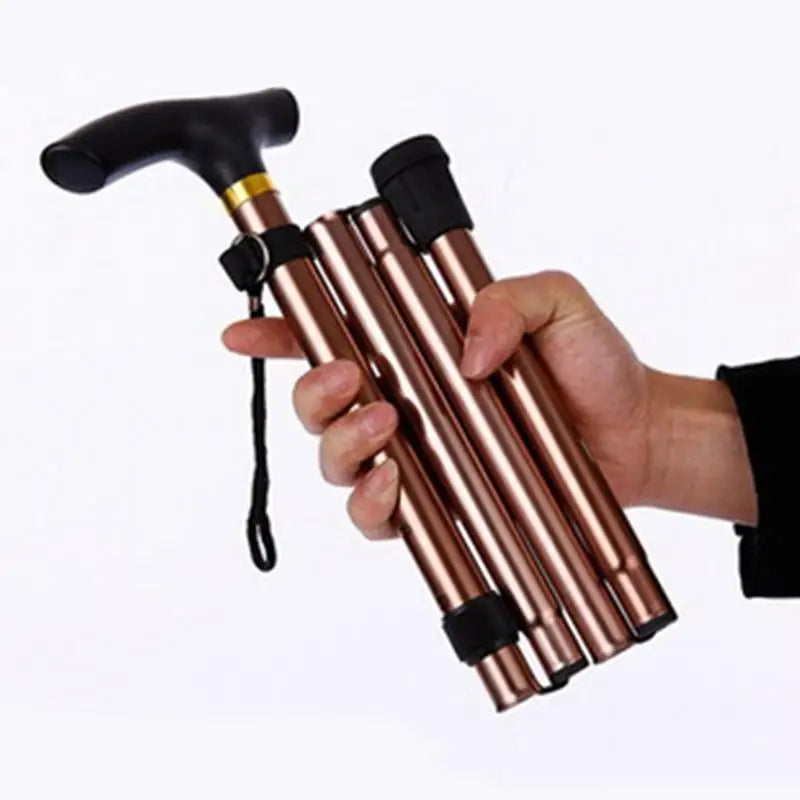 Multifunktionaler Teleskop-Gehstock aus Aluminium für Senioren 0