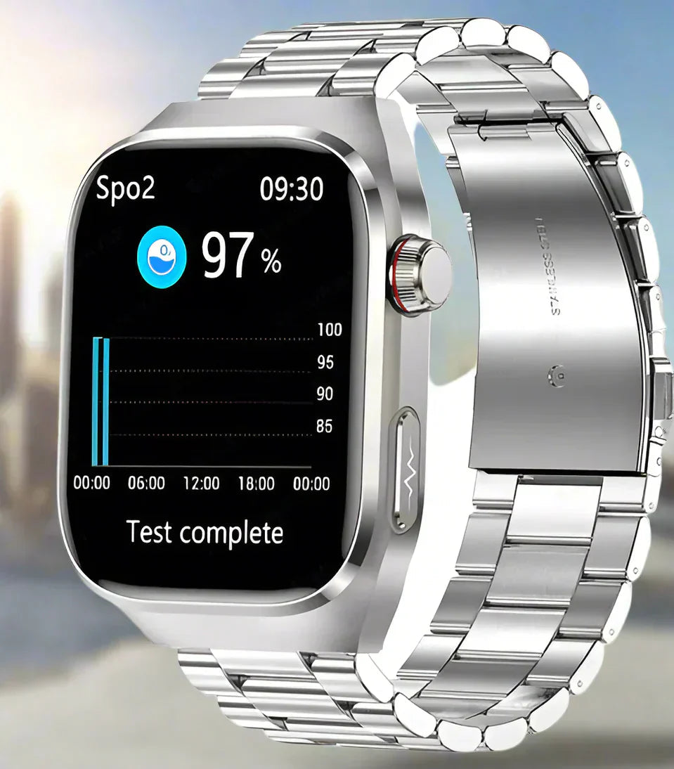 NexaPulse Watch Blood Sugar, ECG, Uric Acid, Bluetooth 2