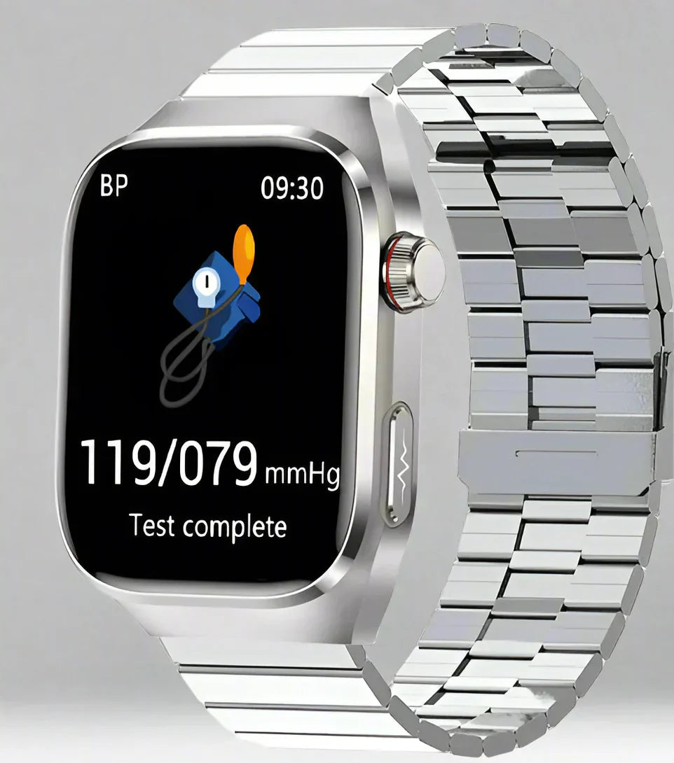 NexaPulse Watch Blood Sugar, ECG, Uric Acid, Bluetooth 3