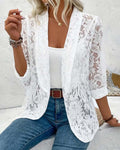 Niki | Women's Elegant Lace Open Blazer 0
