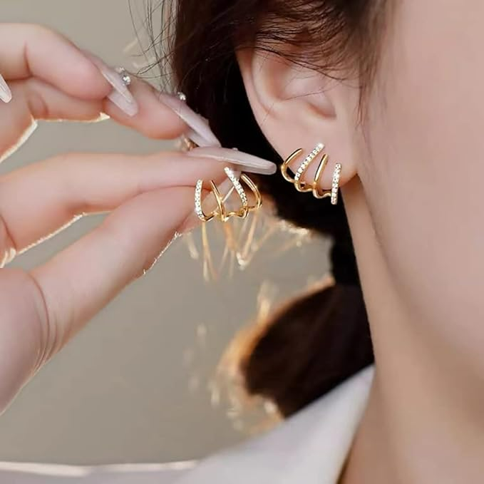 Niki | Women’s Twist Earrings | Lightweight Statement Jewelry | Hypoallergenic Finish 1