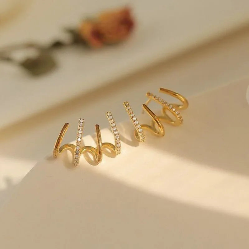 Niki | Women’s Twist Earrings | Lightweight Statement Jewelry | Hypoallergenic Finish 6