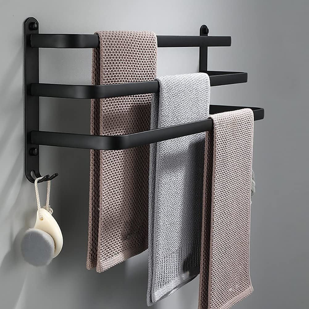 Njord - Stijlvol, ruimtebesparend handdoekenrek voor aan de badkamerwand 6