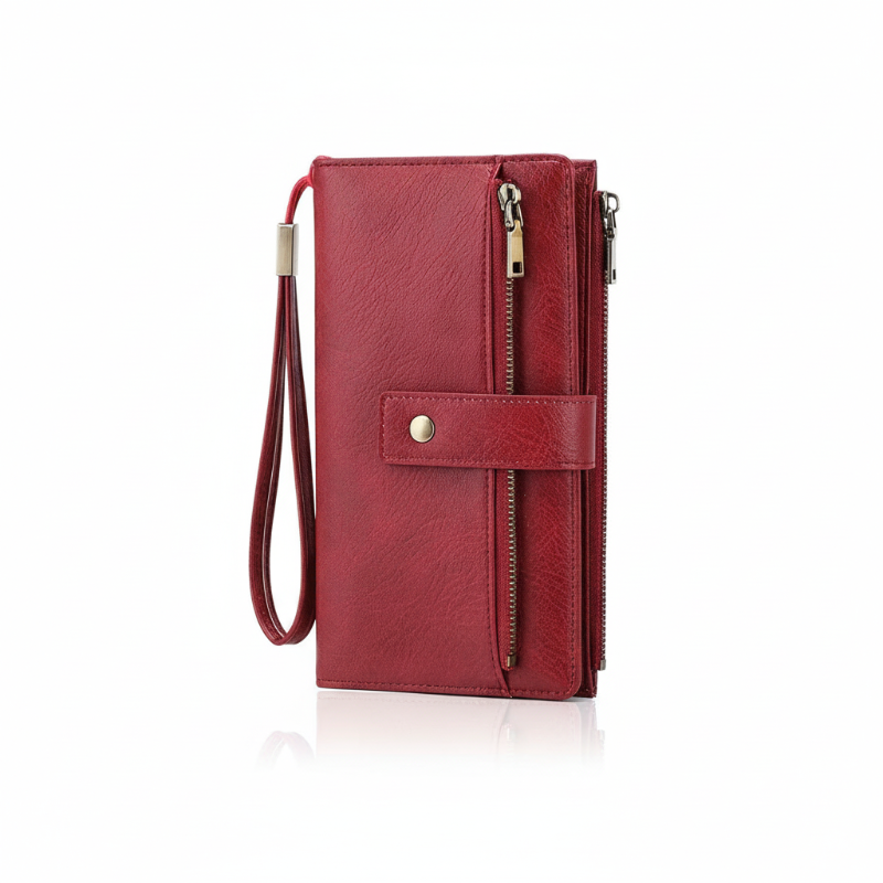 Portefeuille Tri-Fold Anti-RFID | Design Spacieux et Sécurisé pour Femmes