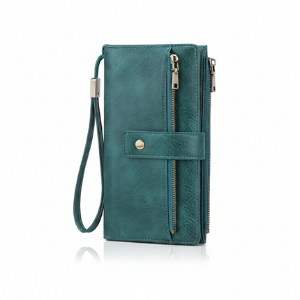 RFID-Blocking Tri-Fold Wallet | Secure Spacious Women’s Design