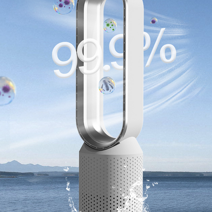 Bladeless Air Cooler – 3-in-1 Fan with Air Purifier, Oscillation & Touch Control
