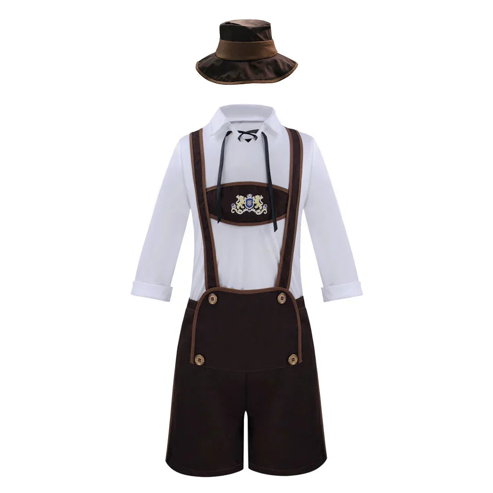 Tevako Oktoberfest Lederhosen en Hoed Kostuum Outfit